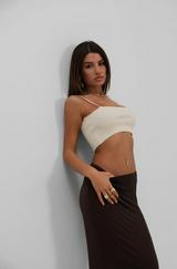 Ince Askılı Crop Top