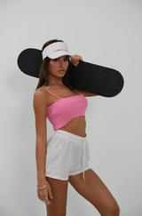Ince Askılı Crop Top