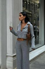 Nancy Kruveze Yaka Crop Takım 9954