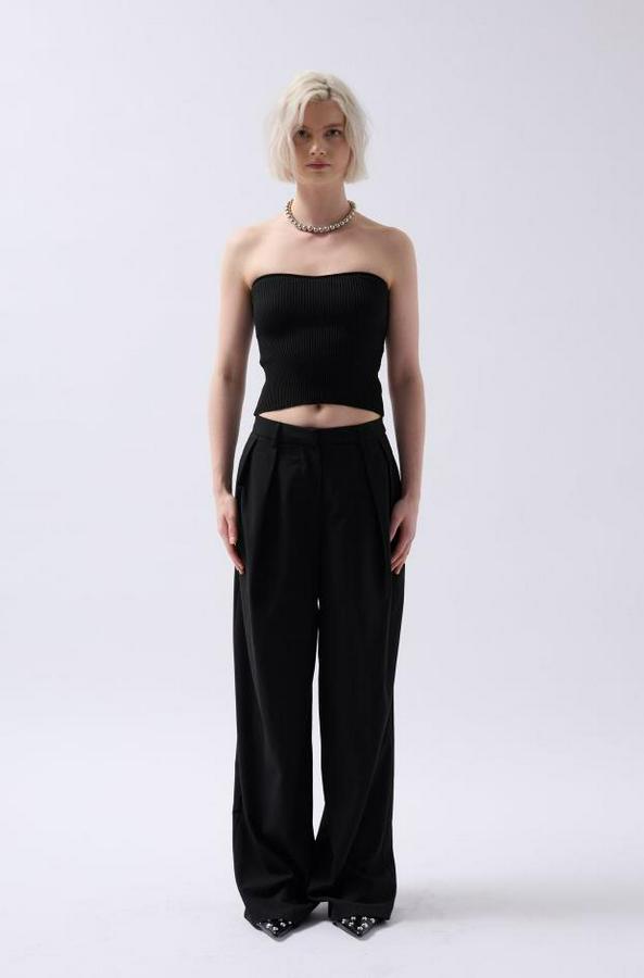 Straplez Dokulu Crop