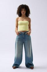 Straplez Dokulu Crop