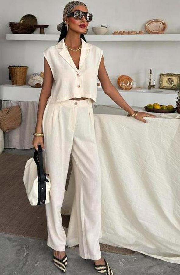 Zoe Crop Yelek Takım 9744-08