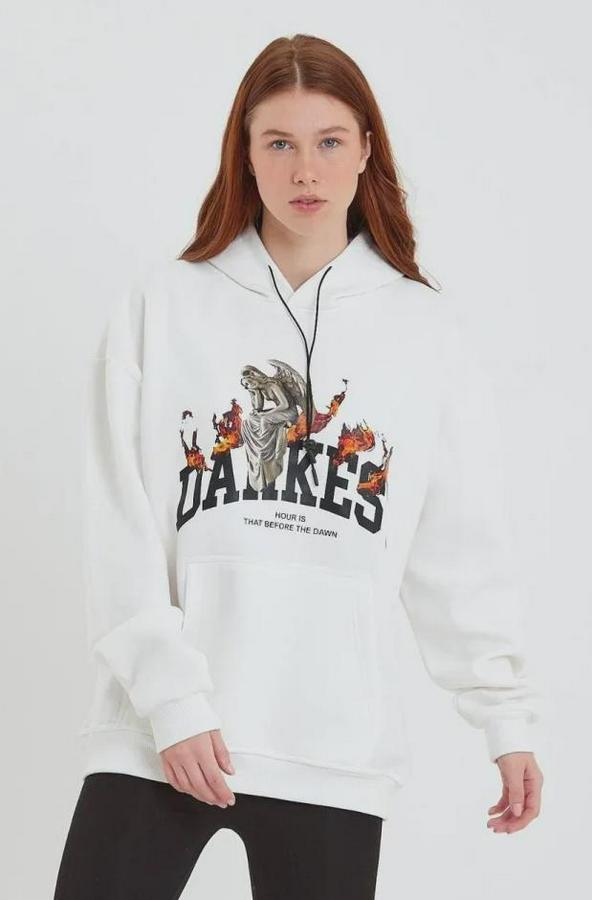 Dankes Baskılı Kapüşonlu Sweat