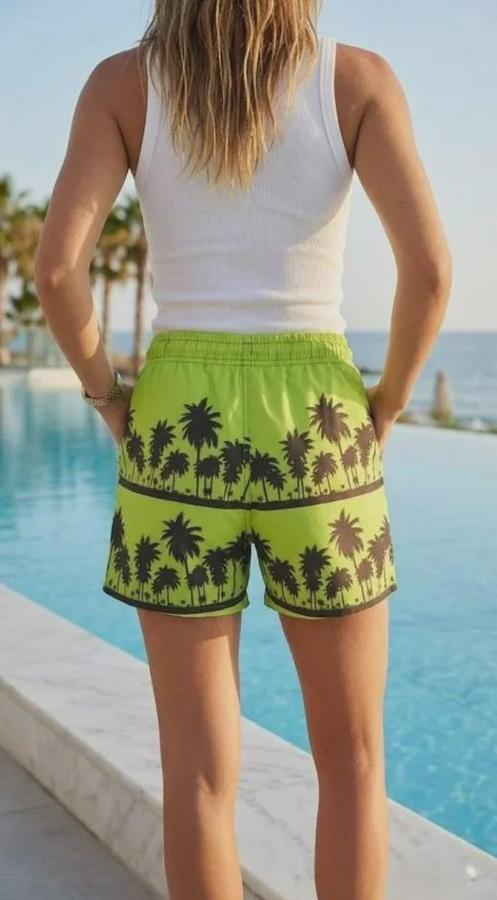 Deniz Şortu Fermuarlı Cepli File Astarlı Hızlı Kuruyan Premium