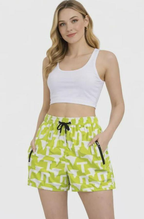 Deniz Şortu Fermuarlı Cepli File Astarlı Hızlı Kuruyan Premium