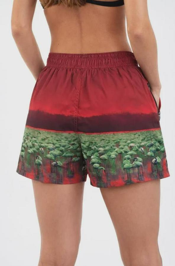 Deniz Şortu Fermuarlı Cepli File Astarlı Hızlı Kuruyan Premium