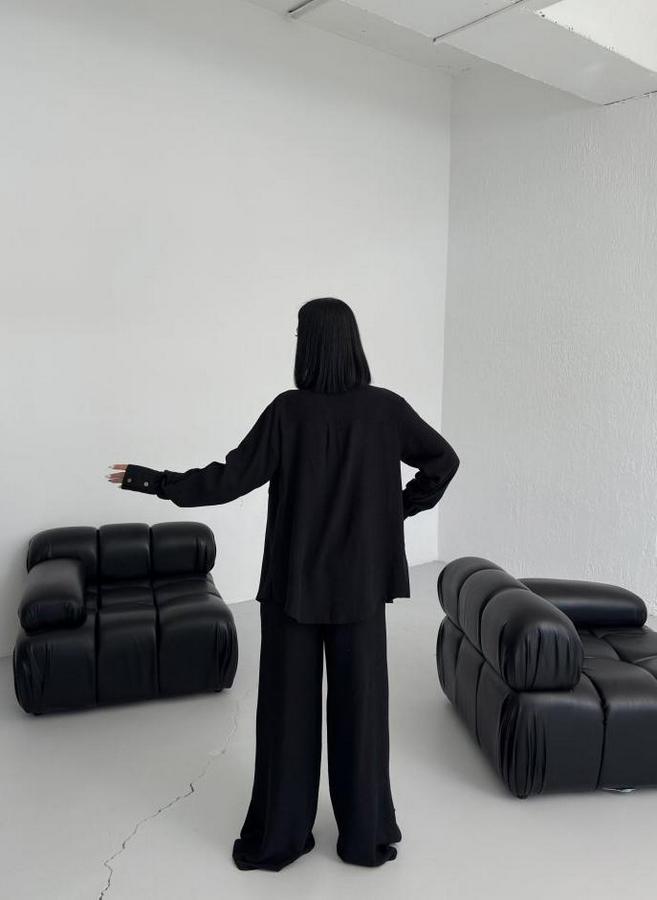 Düğmeli̇ Cepli̇ Keten İki̇li̇ Takim