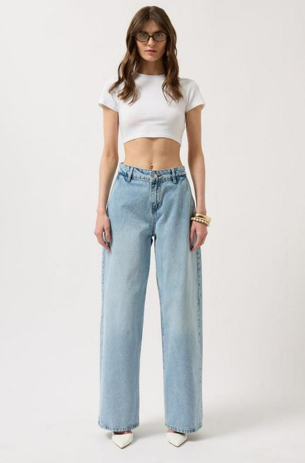 Düşük Bel Straight Jean