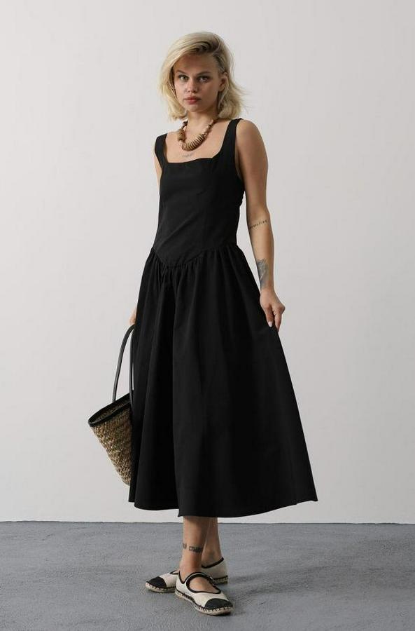 Askılı Uzun Elbise