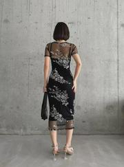 Baskılı Şifon Kimono Elbise