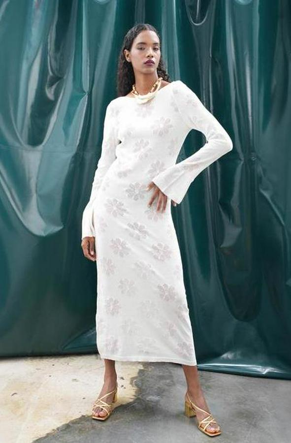 Belen Çiçek Desenli Maxi Boy Elbise 2793