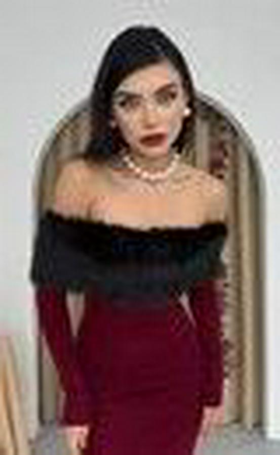 Bestia Straplez Tüy Detaylı Elbise