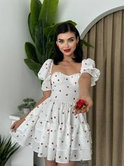 Beyaz Mini Elbise