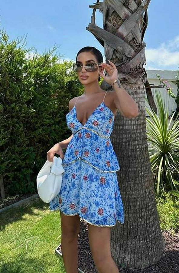 Cheryl Gold Pul Detaylı Elbise 2475-08