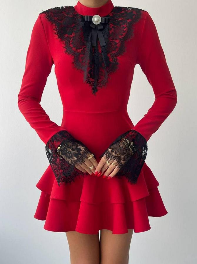 Danya Dantel Mini Elbise