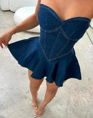 Denim Elbise