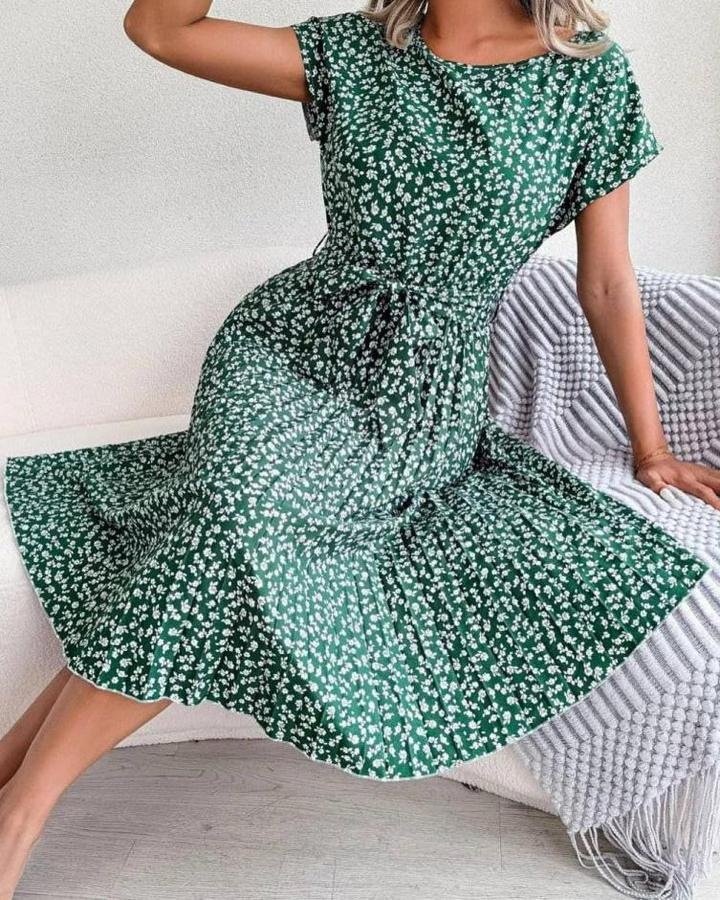 Dijital Baskili Elbise