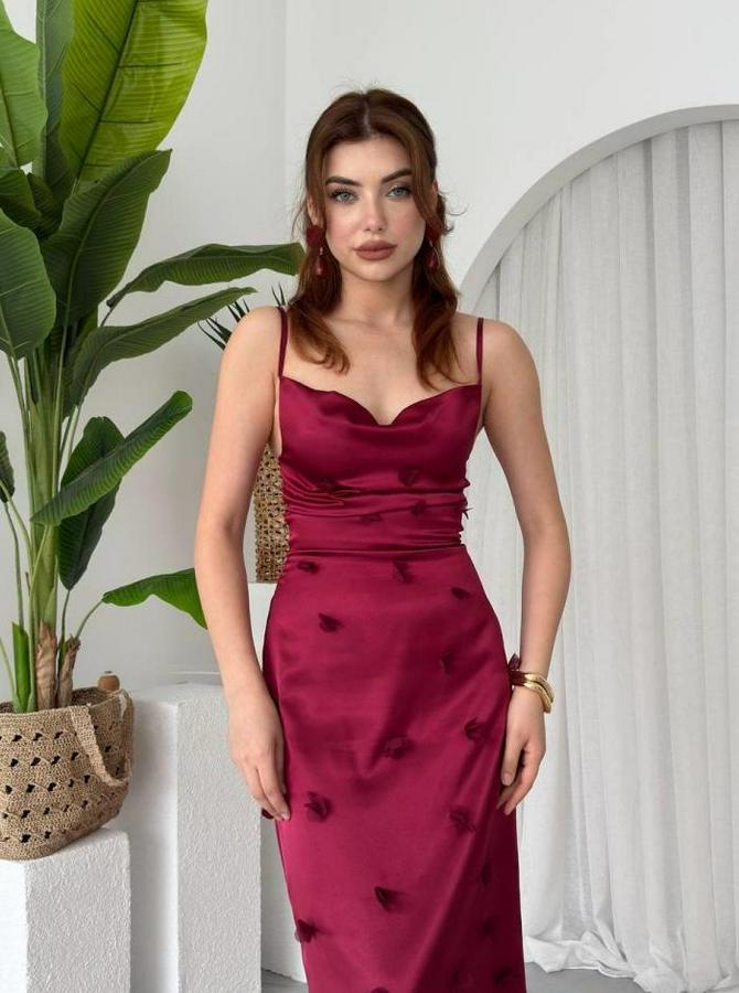 Dora Çiçek Detaylı Elbise