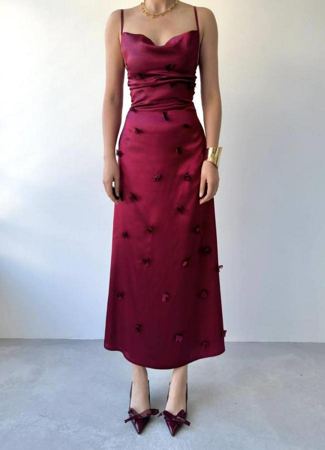 Dora Çiçek Detaylı Elbise