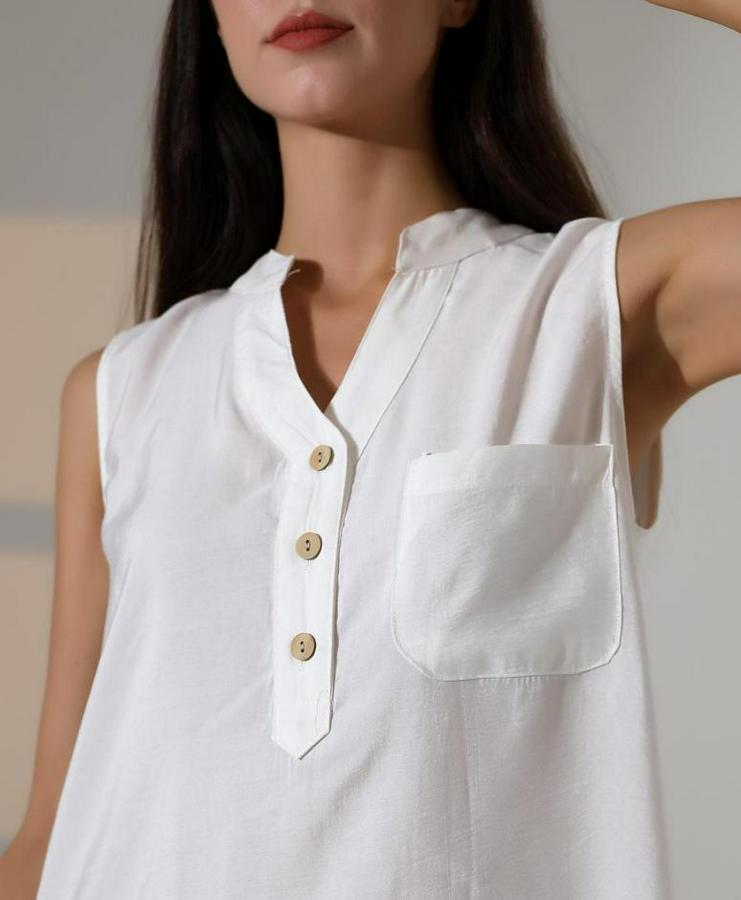 Düğme Detaylı Mini Elbise