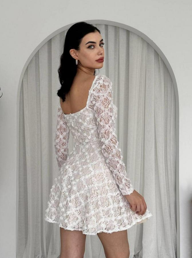 Fers Çiçek Detay Elbise