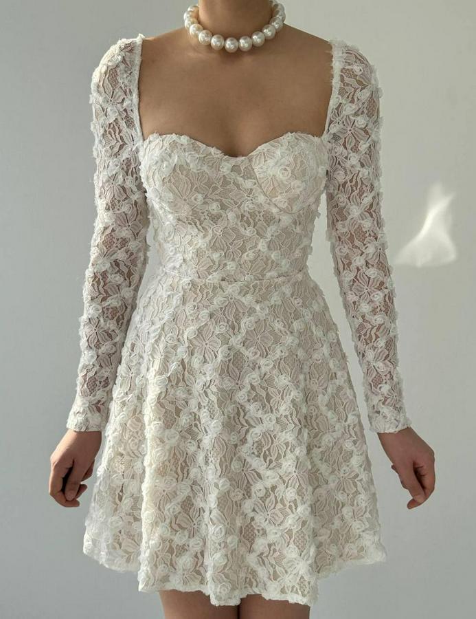 Fers Çiçek Detay Elbise