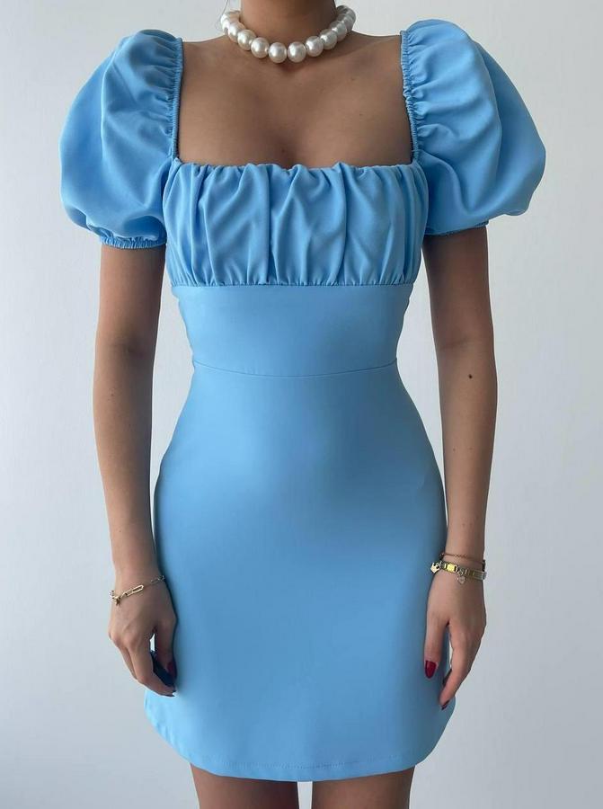 Hessen Sırt Dekolteli Elbise