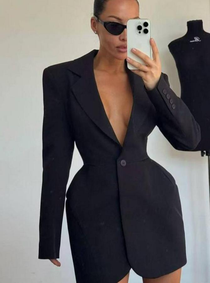 Atlas-Dokuma Kumaş Ceket Elbise