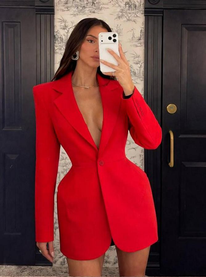 Atlas-Dokuma Kumaş Ceket Elbise