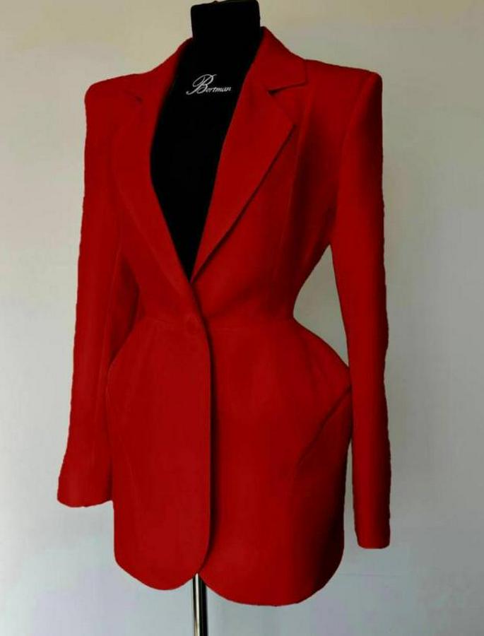 Atlas-Dokuma Kumaş Ceket Elbise