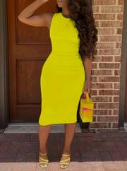 Bodycon Midi Boy Dalgıç Elbise