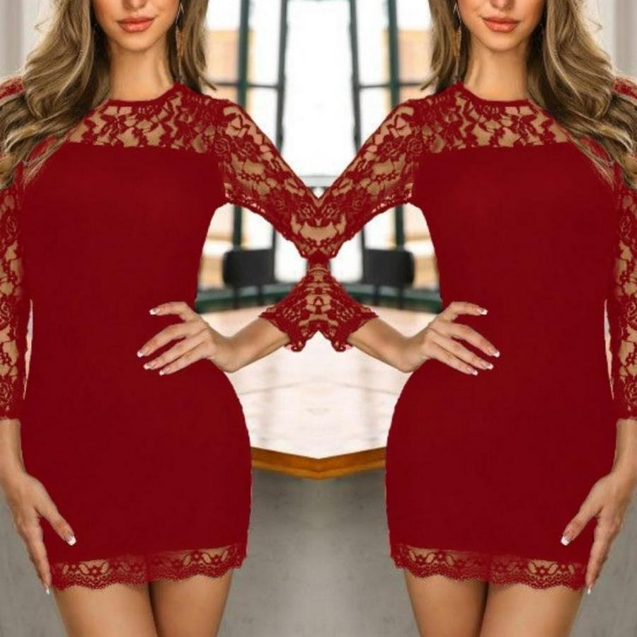 Göğüs Yukarısı Sırt Ve Kol Tül Detay Krep Mini Elbise