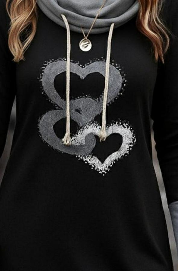 Uzun Kollu Balıkçı Yaka Bağcıklı Iki Iplik Elbise