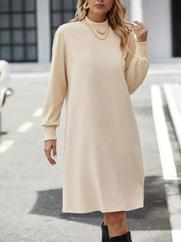 Uzun Kollu Balıkçı Yaka Kısa Şardonlu Dalgıç Elbise