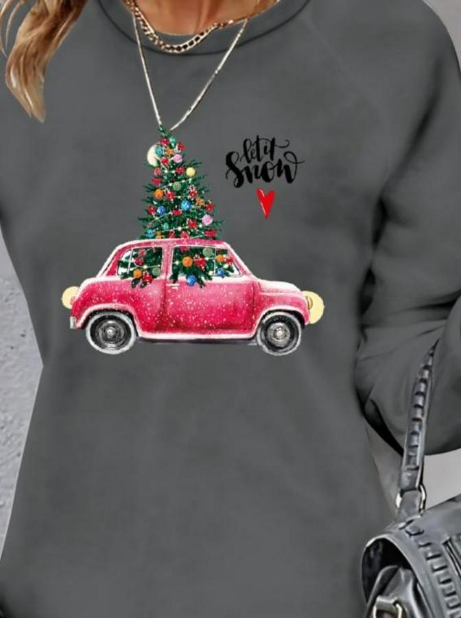 Uzun Kollu Bisiklet Yaka Desenli Viskon Iki Iplik Elbise