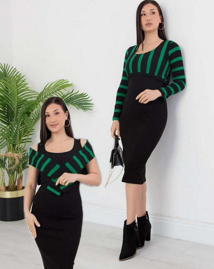 Uzun Kollu Büstiyer Ve Askılı Mini Elbise Fırsat Ürün Ikili Takım