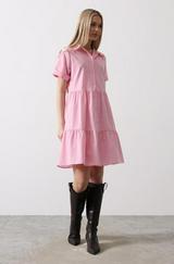 Kısa Kol Düğmeli Elbise