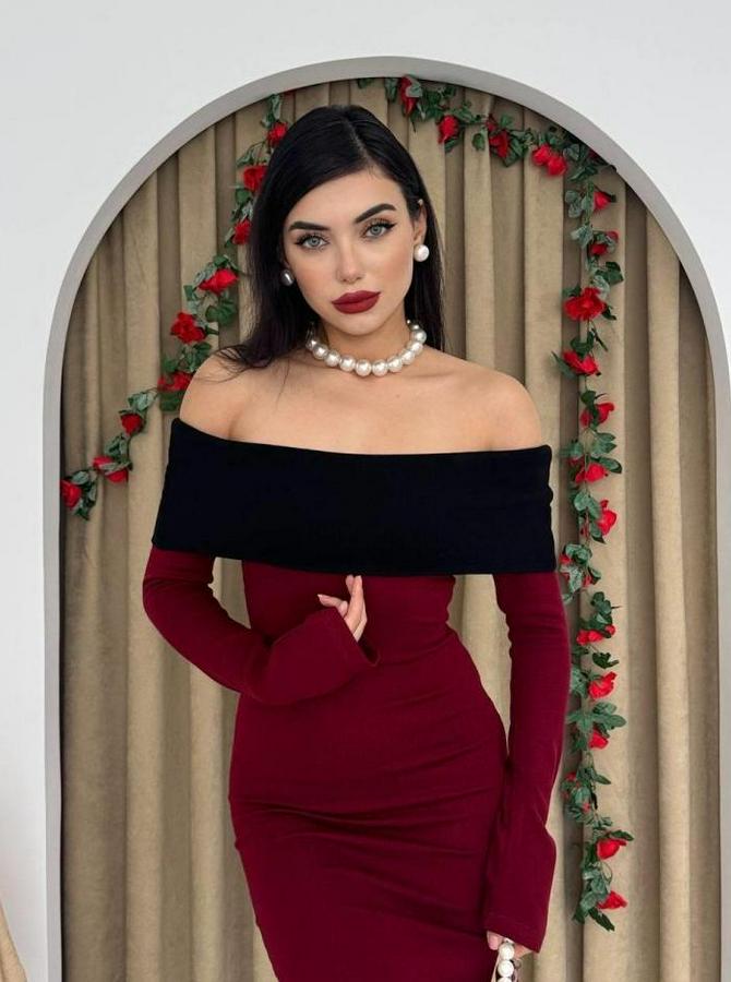 Leonidas Madonna Yaka Elbise