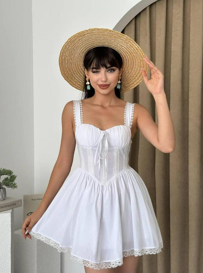 Lille Arkası Bağlamalı Elbise