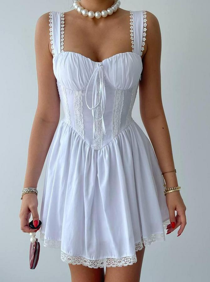 Lille Arkası Bağlamalı Elbise