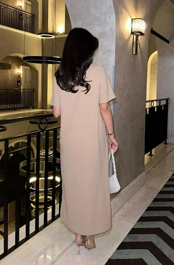 Manque Polo Yaka Yırtmaçlı Elbise 2689-8