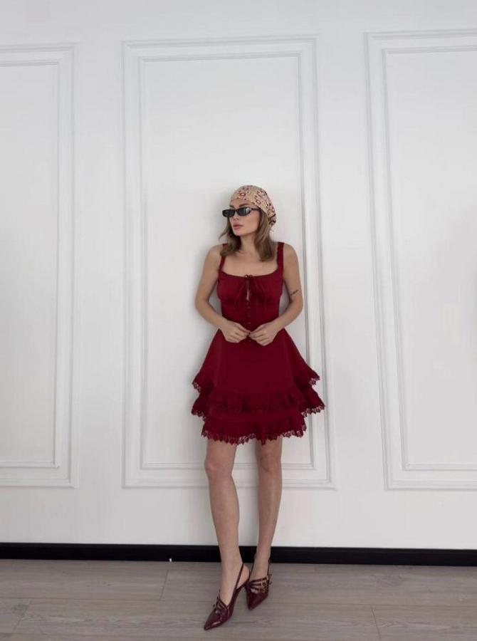 Mini Askılı Elbise