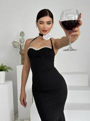 Monea Boyundan Bağlamalı Elbise