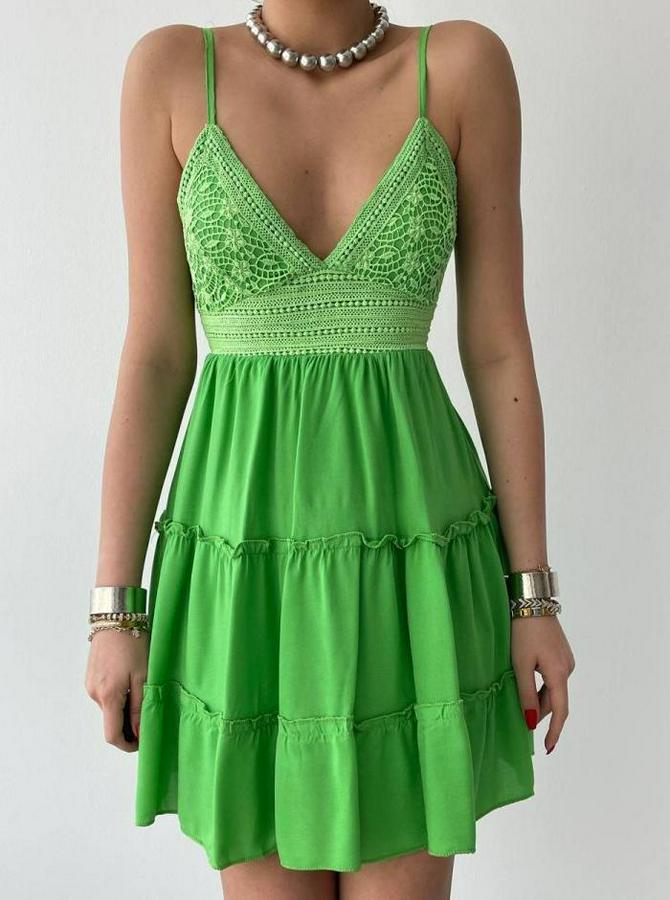 Nivel Göğsü Büzgülü Elbise