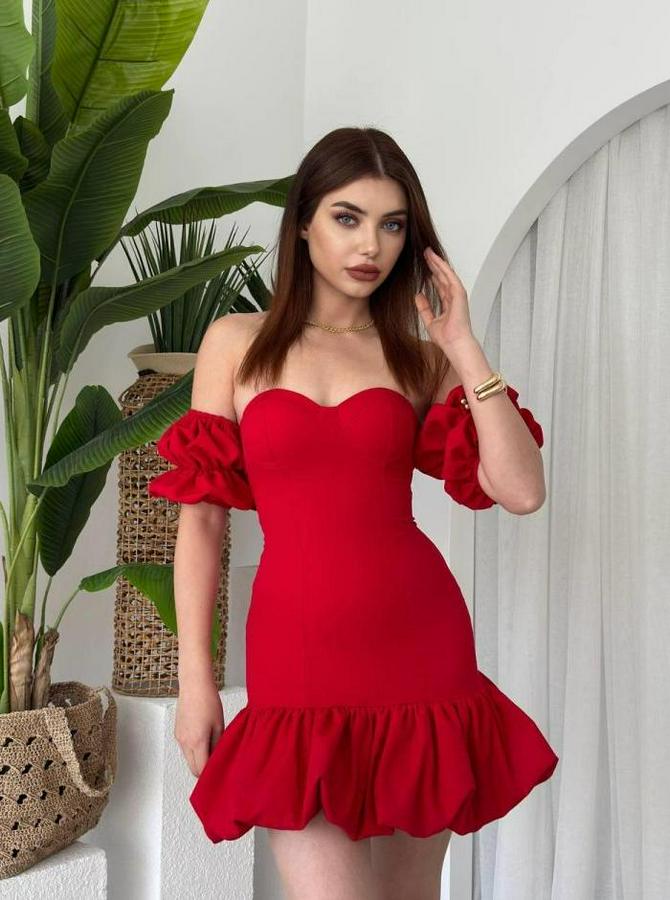 Peyda Straplez Elbise