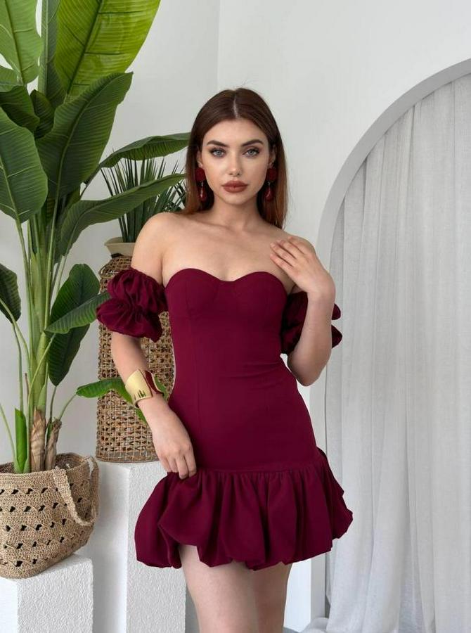 Peyda Straplez Elbise