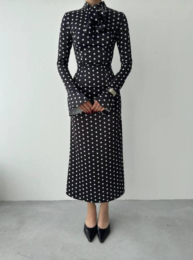 Potenza Puantiyeli Elbise