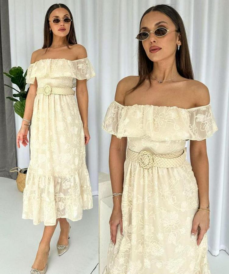 Reget Kemerli Elbise