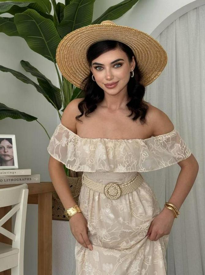 Reget Kemerli Elbise