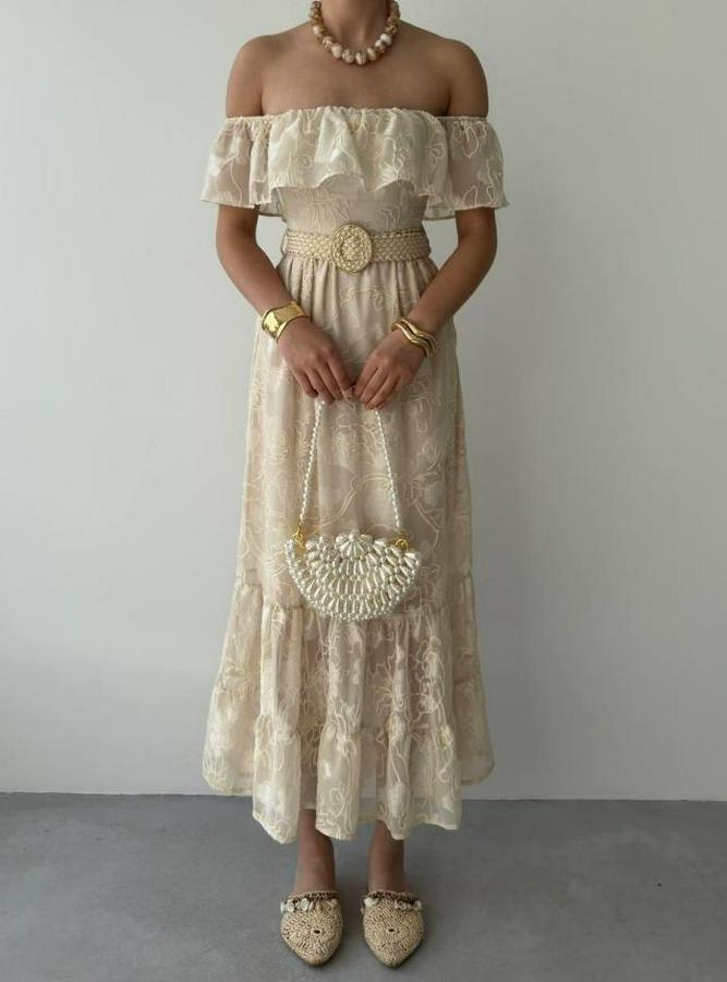 Reget Kemerli Elbise